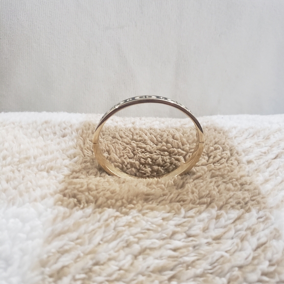 Signature Enamel Hinged Bangle - Picture 2 of 5